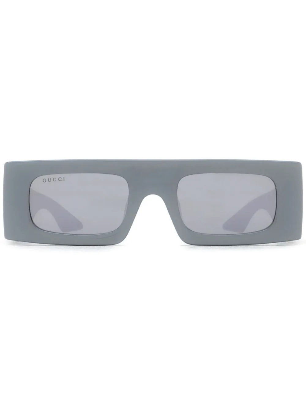 Gucci Eyewear Zonnebril met rechthoekig montuur Zilver