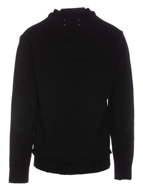 Maison Margiela elbow-patches Jumper | Black | FARFETCH BN Maison Margiela elbow-patches Jumper | Black | FARFETCH BN