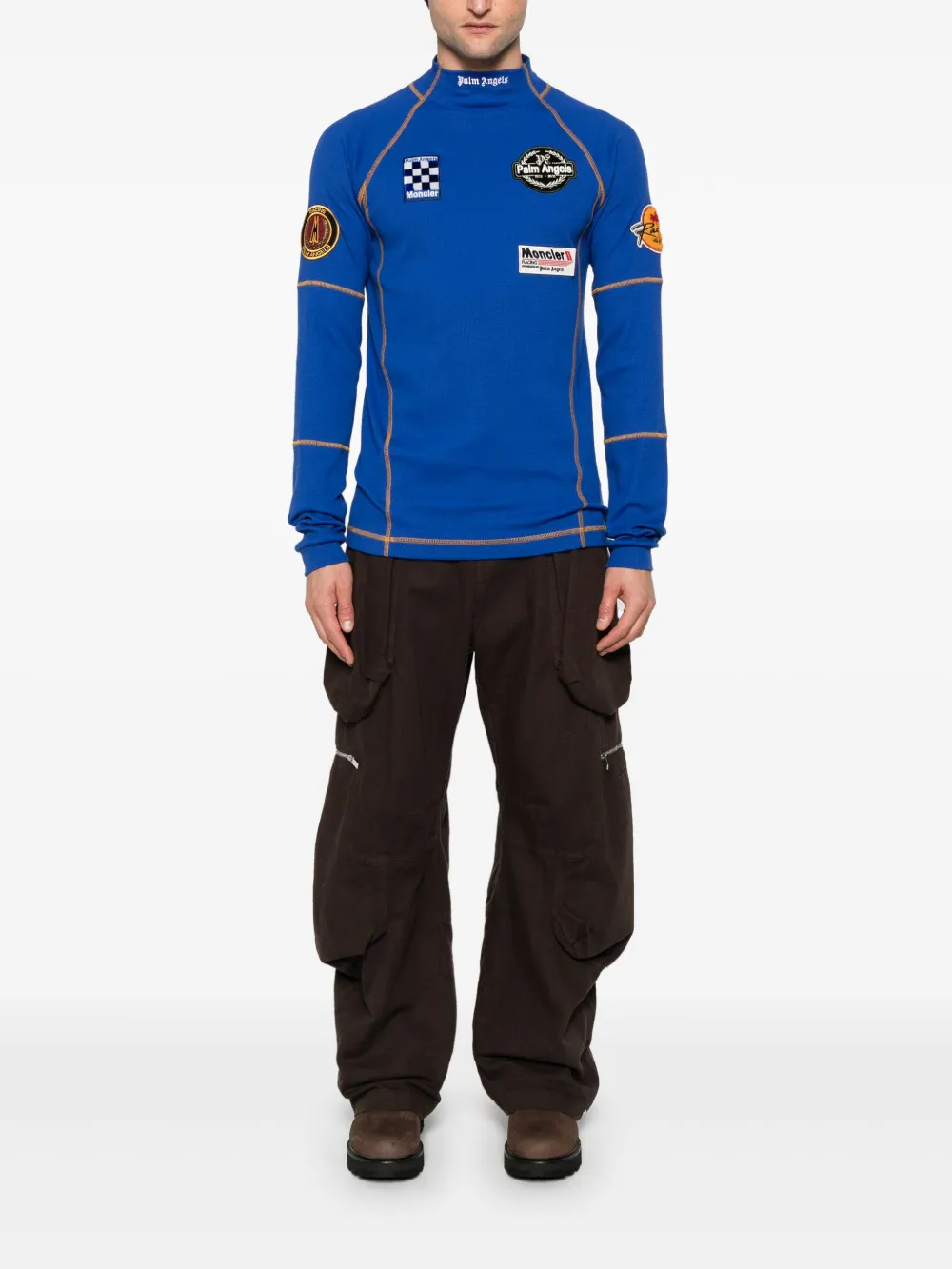 Palm Angels x Moncler patch-detail T-shirt | T-Shirts & Jersey Shirts | Image 2