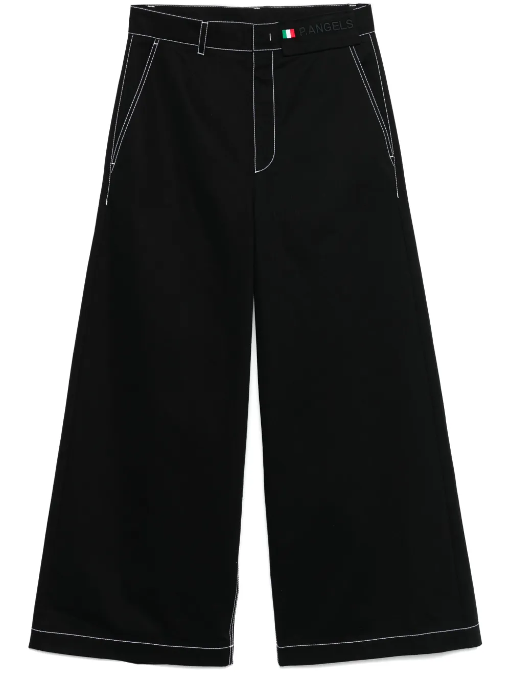 Palm Angels x Moncler pantalon ample à patch logo | noir | Image 1