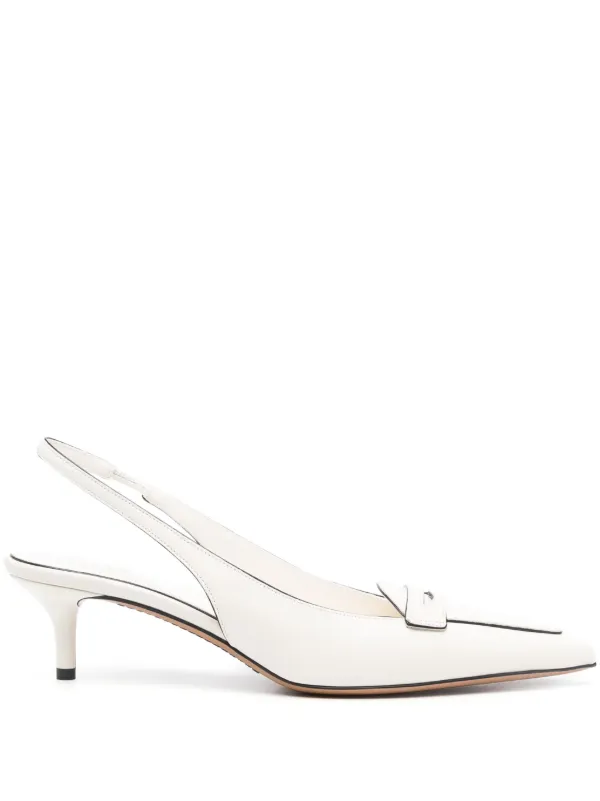 Valentino Garavani スリングバック パンプス | ホワイト | FARFETCH JP