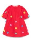 Stella McCartney Kids floral tulle-inserts dress - Red