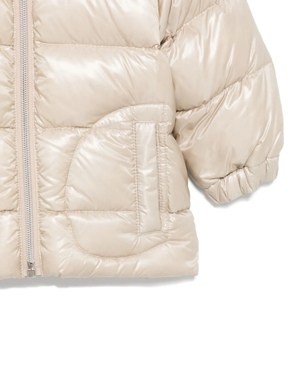 Herno Hooded Puffer Jacket In Neutrals