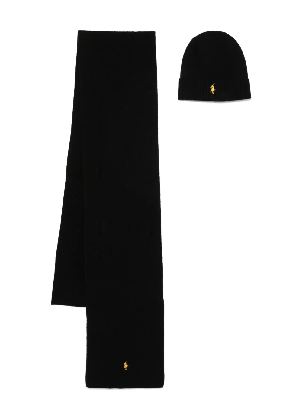Polo Ralph Lauren Polo Pony-motif scarf set - Nero