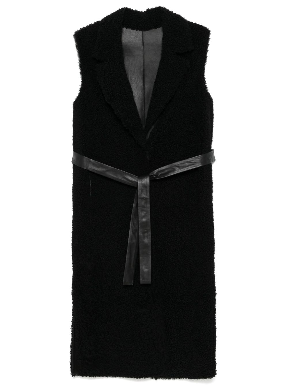 Desa 1972 shearling sleeveless coat - Black