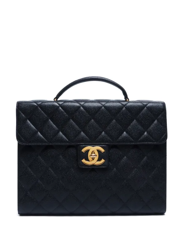 激安超安値 CHANEL Pre-Owned 1997-1999 キルティング ビジネスバッグ バッグ