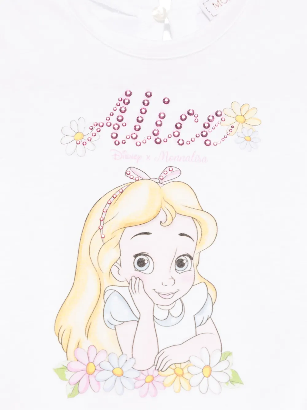 Monnalisa x Disney Alice T-shirt Wit