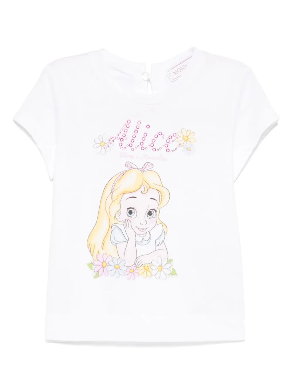 Monnalisa x Disney Alice T-shirt Wit