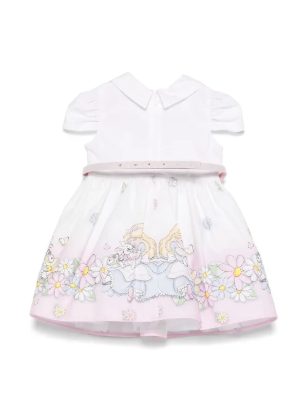 Monnalisa x Disney Cotton Dress | White | FARFETCH ID