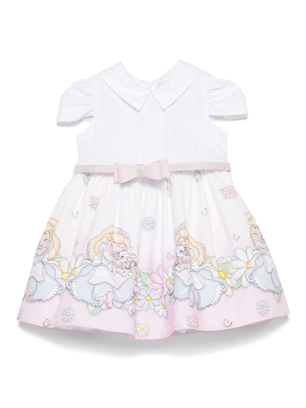 Monnalisa x Disney cotton dress - White