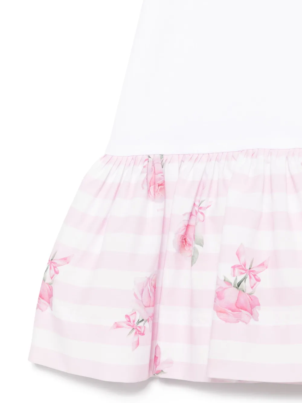 Monnalisa Jurk met vlakken Wit