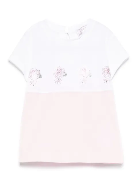 Monnalisa rhinestone-embellished T-shirt