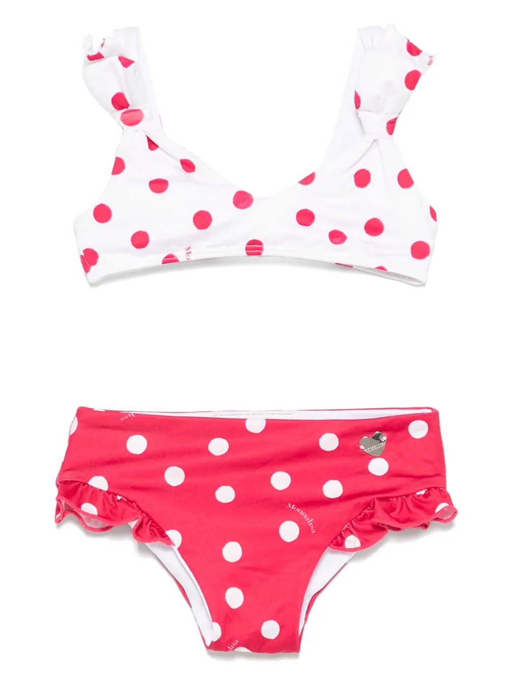 Monnalisa Bikini met stippen Rood