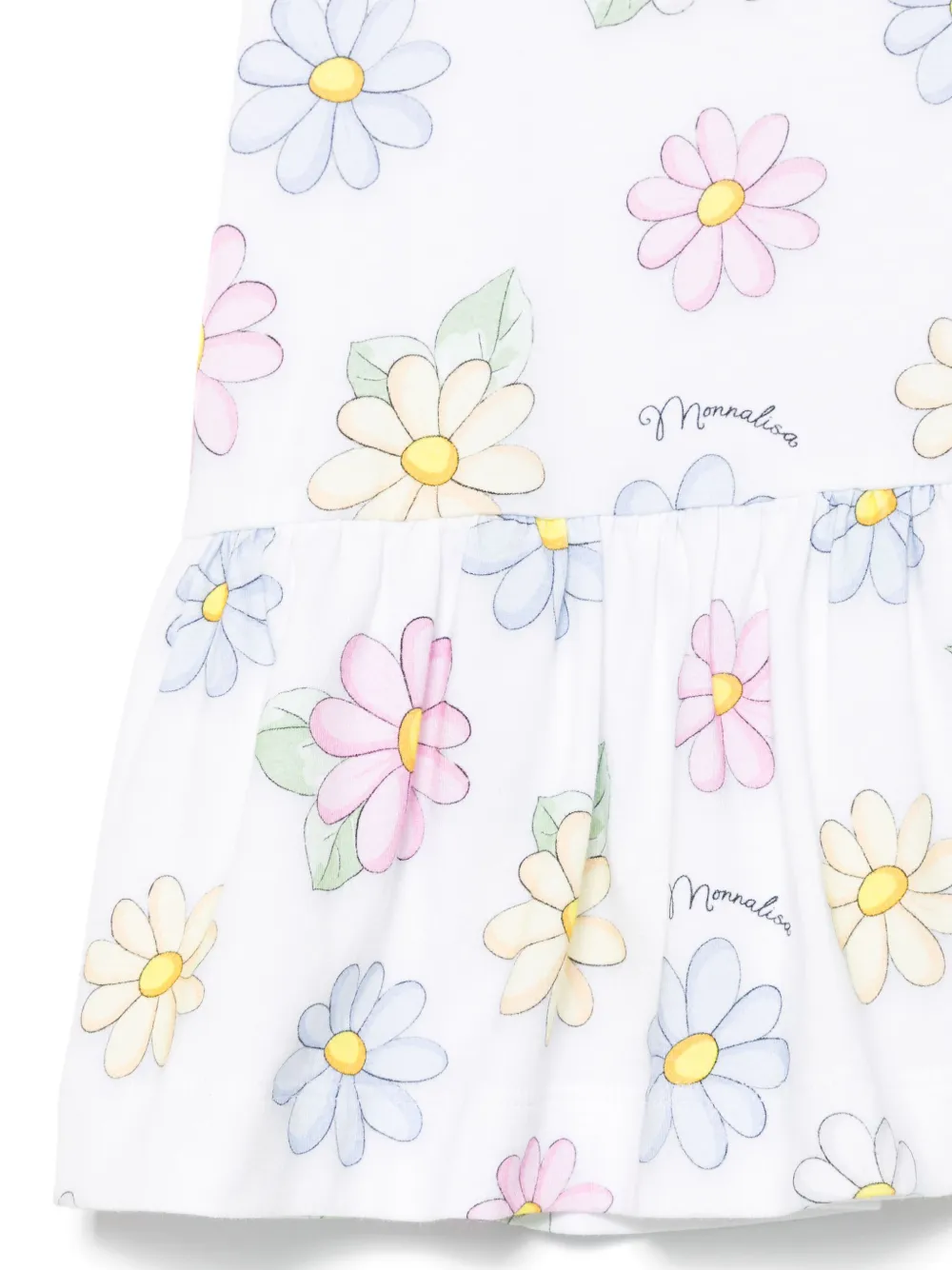Monnalisa Jurk met bloemenprint Wit