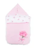 Monnalisa rose-print sleeping bag - Pink