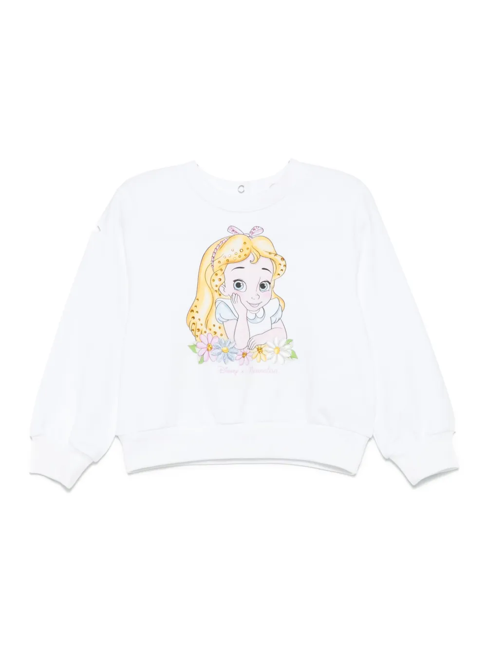 Monnalisa x Disney プリント スウェットシャツ - ホワイト Monnalisa x Disney プリント スウェットシャツ - ホワイト