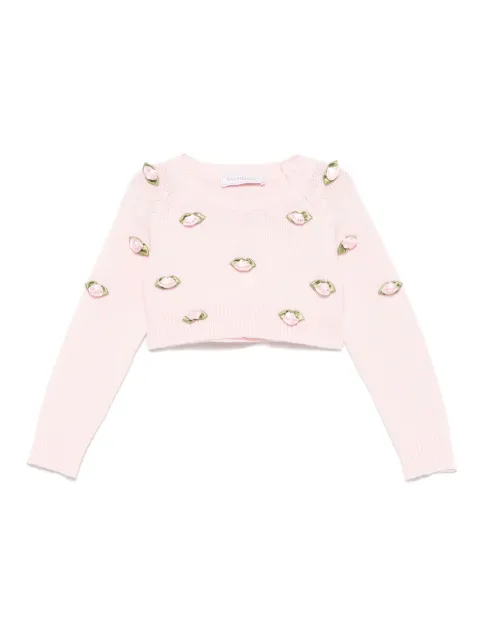 Monnalisa Pullover mit Applikationen