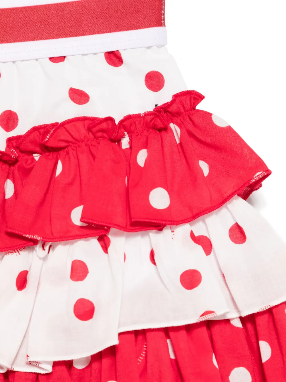 Shop Monnalisa Polka-dot Mini Skirt In White