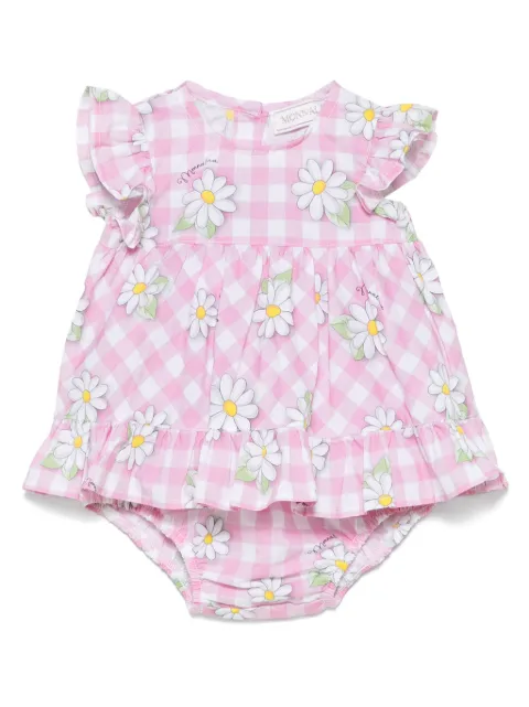 Monnalisa gingham-pattern dress 