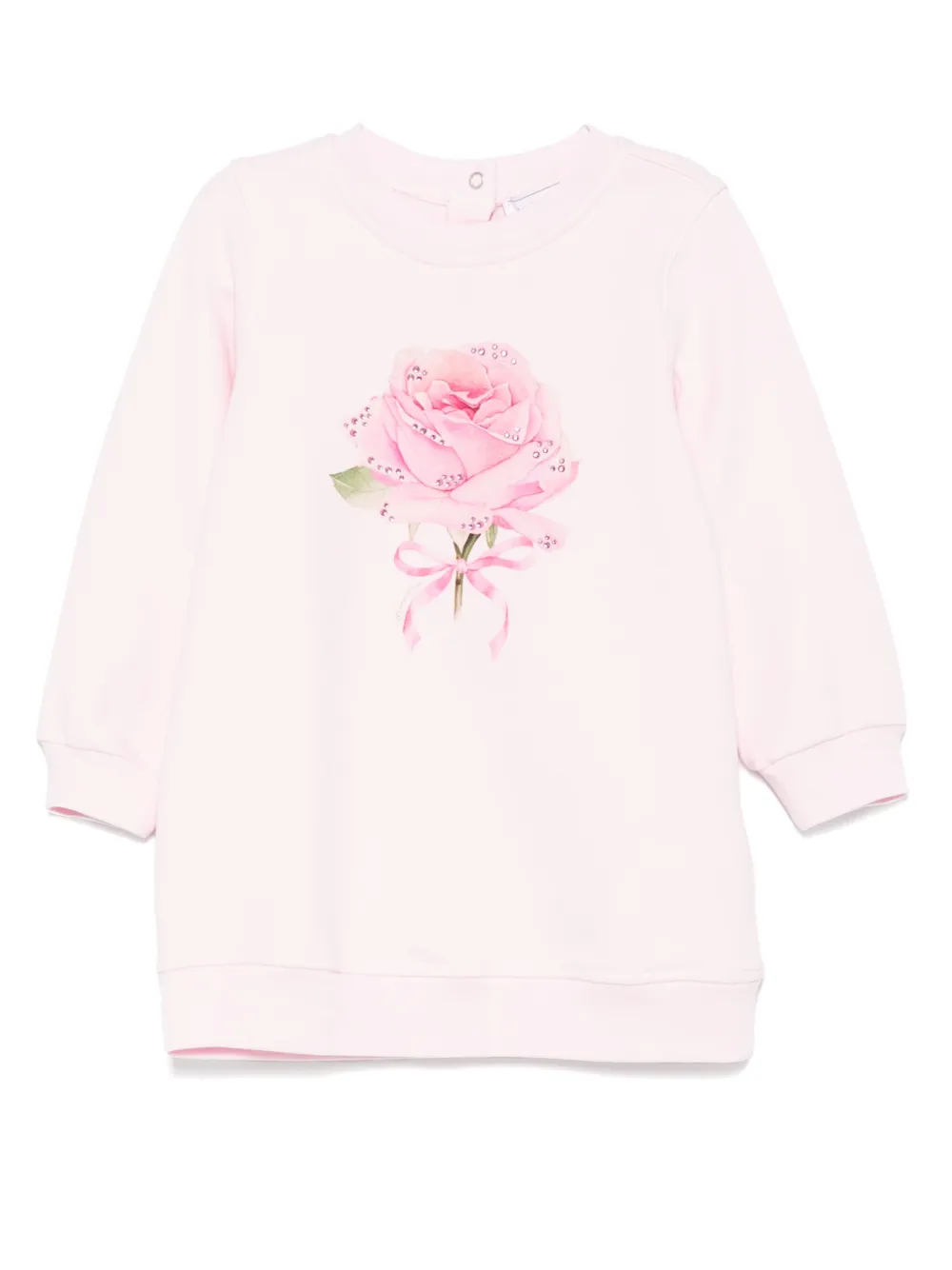 Monnalisa vestido camisero con rosas estampadas | rosado | Image 1