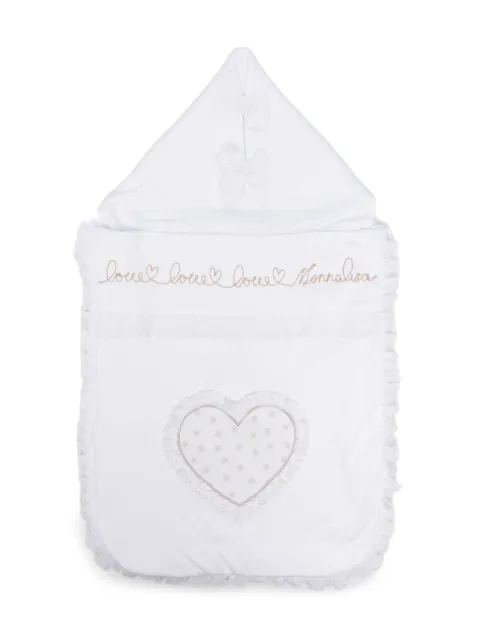 Monnalisa heart-patch sleeping bag