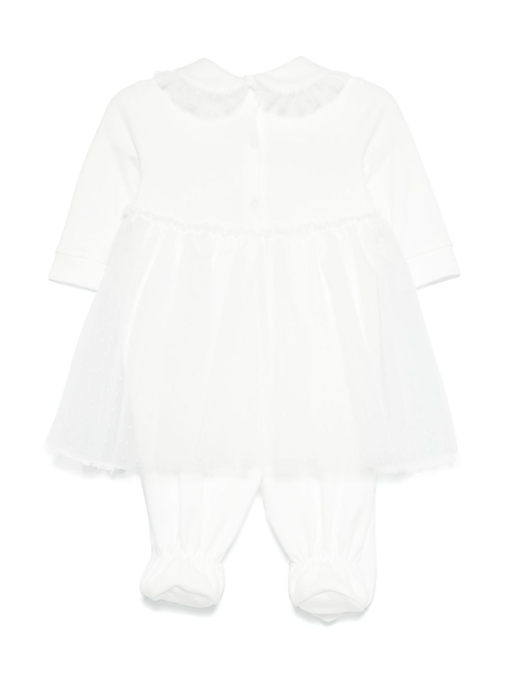 Monnalisa Point d'esprit romper - Wit