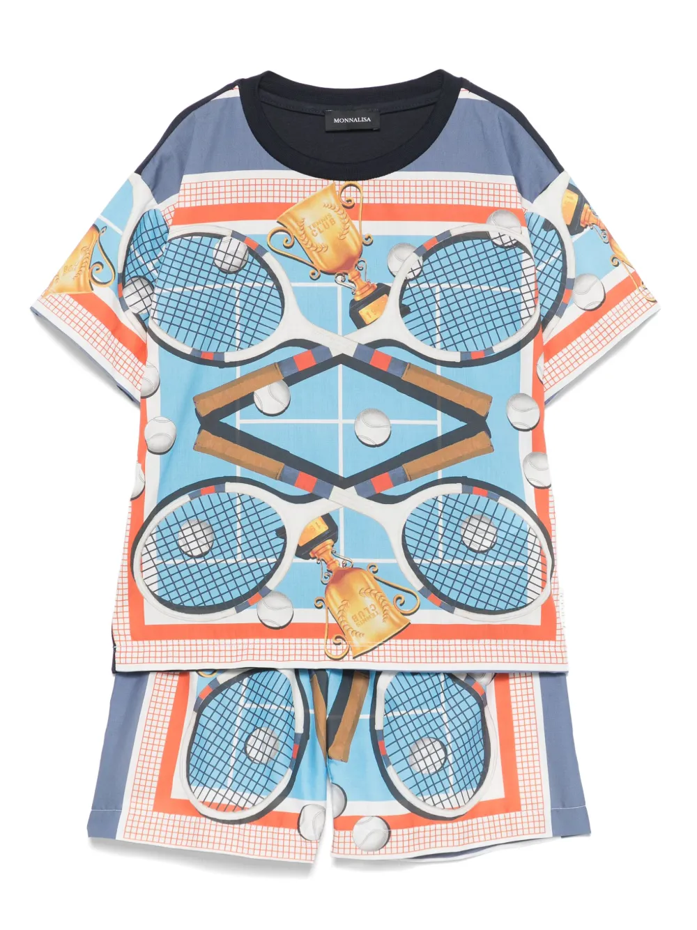 Monnalisa Jogginganzug mit grafischem Print | Blau | Image 1