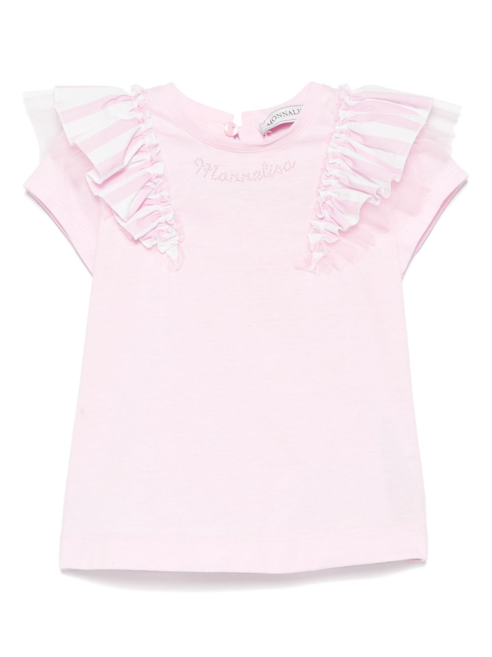 Monnalisa T-shirt met ruches Roze