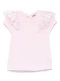 Monnalisa ruffle-detail T-shirt - Pink