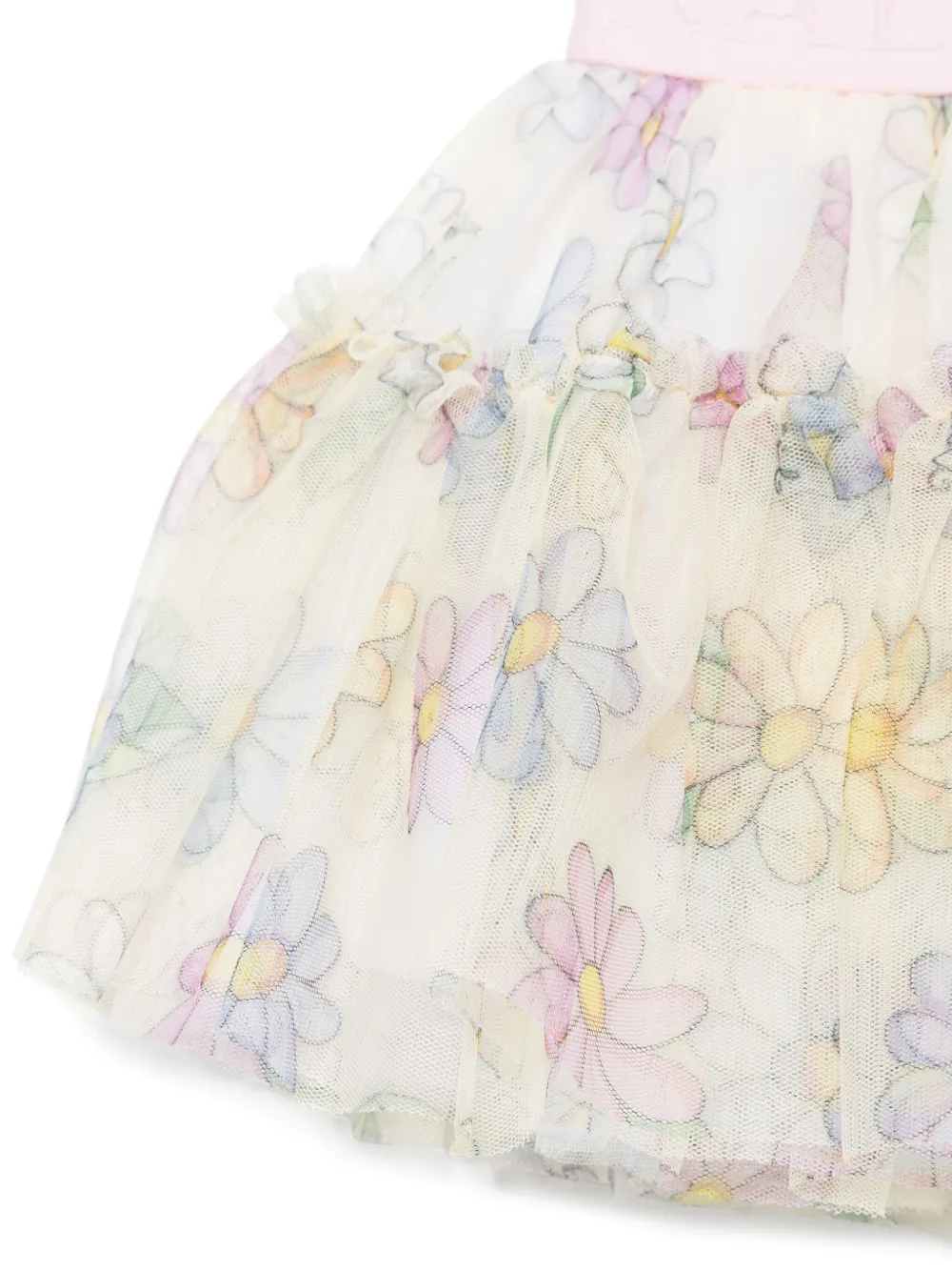 Monnalisa Rok met bloemenprint Geel