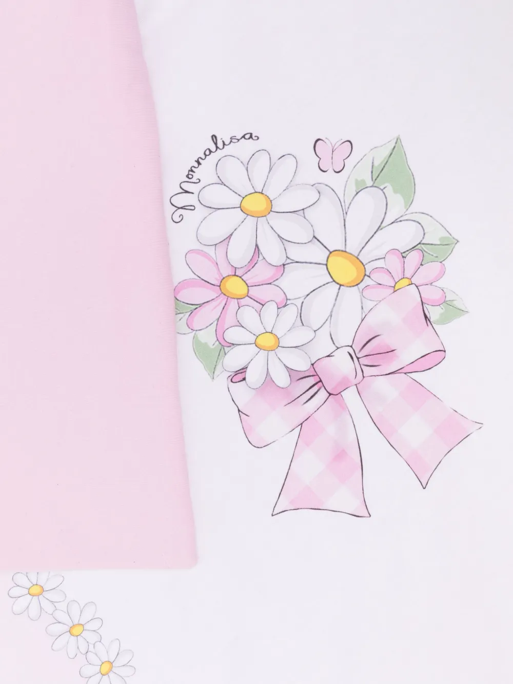 Monnalisa Deken met bloemenprint - Roze