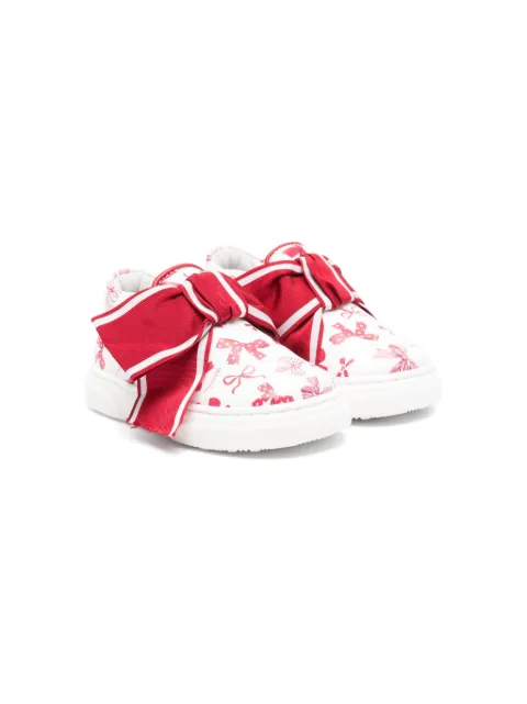 Monnalisa oversize-bow sneakers