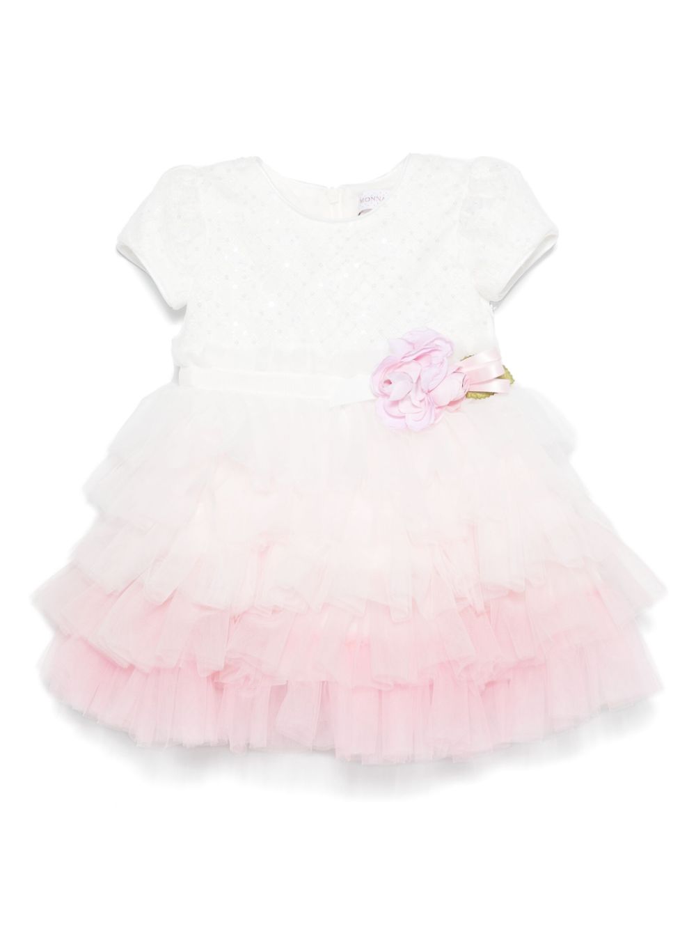 Monnalisa tiered dress - Pink