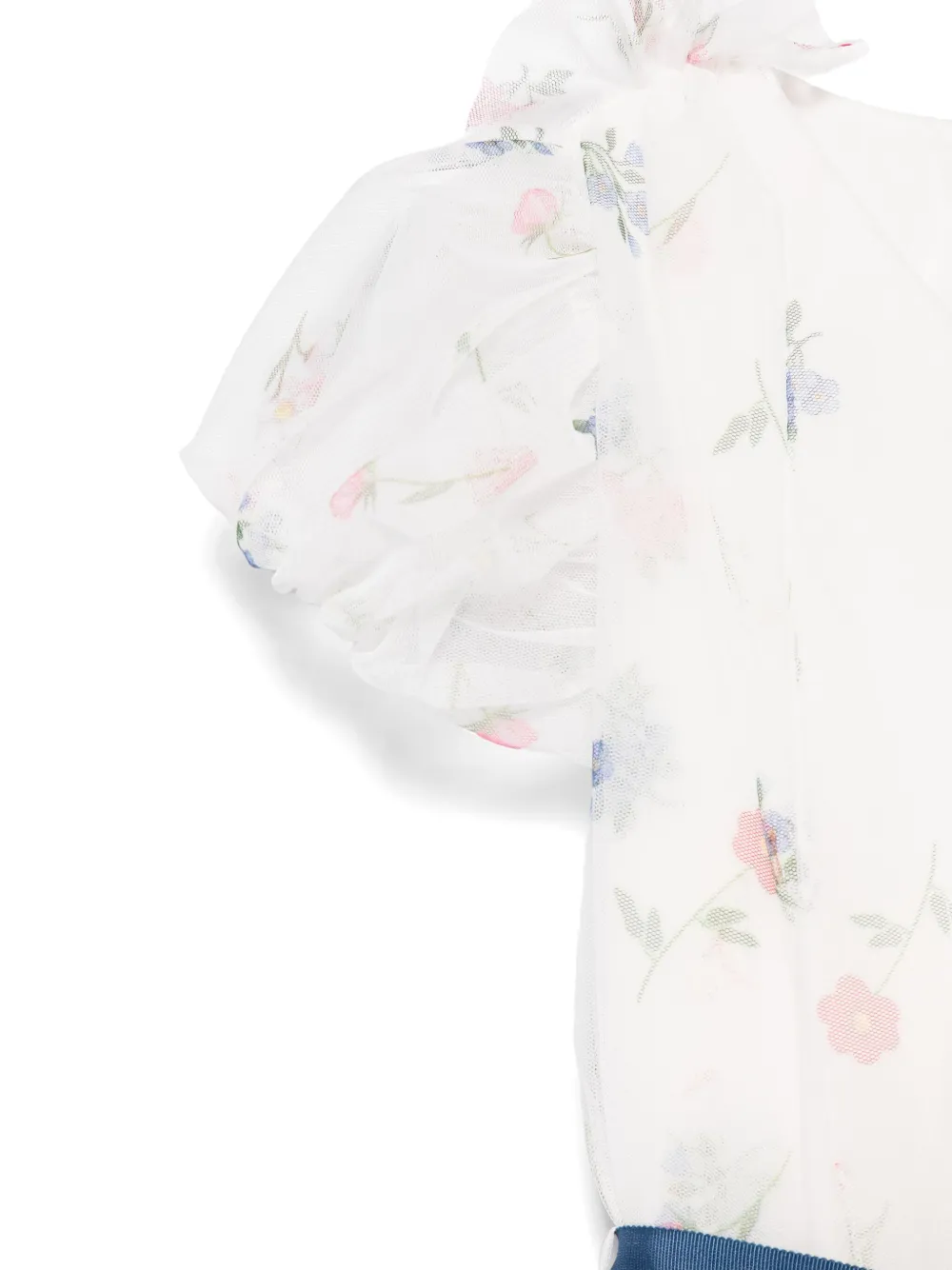 Monnalisa Jurk met bloemenprint Wit