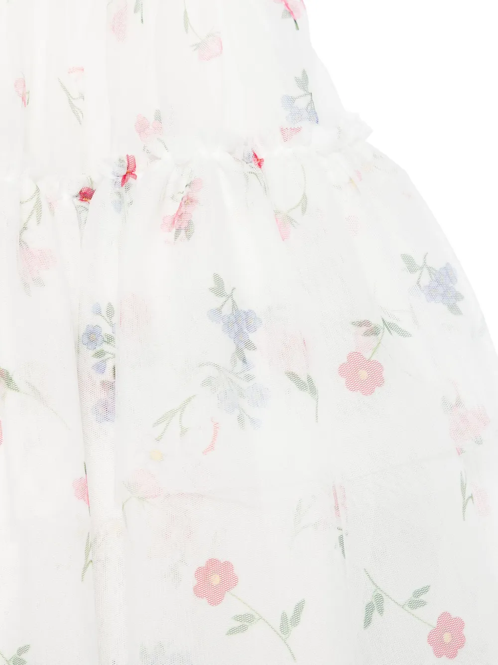 Monnalisa Rok met bloemenprint Wit