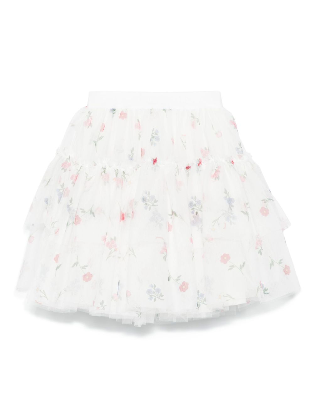 Monnalisa floral-print skirt - White