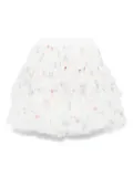 Monnalisa floral-print skirt - White