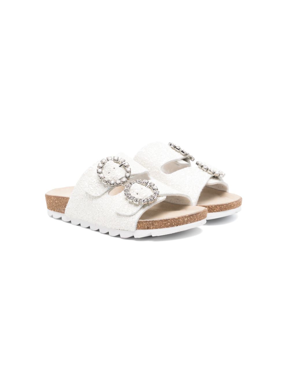 Monnalisa glitter slides White