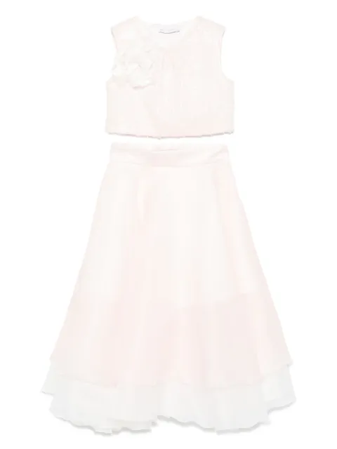 Monnalisa satin skirt set
