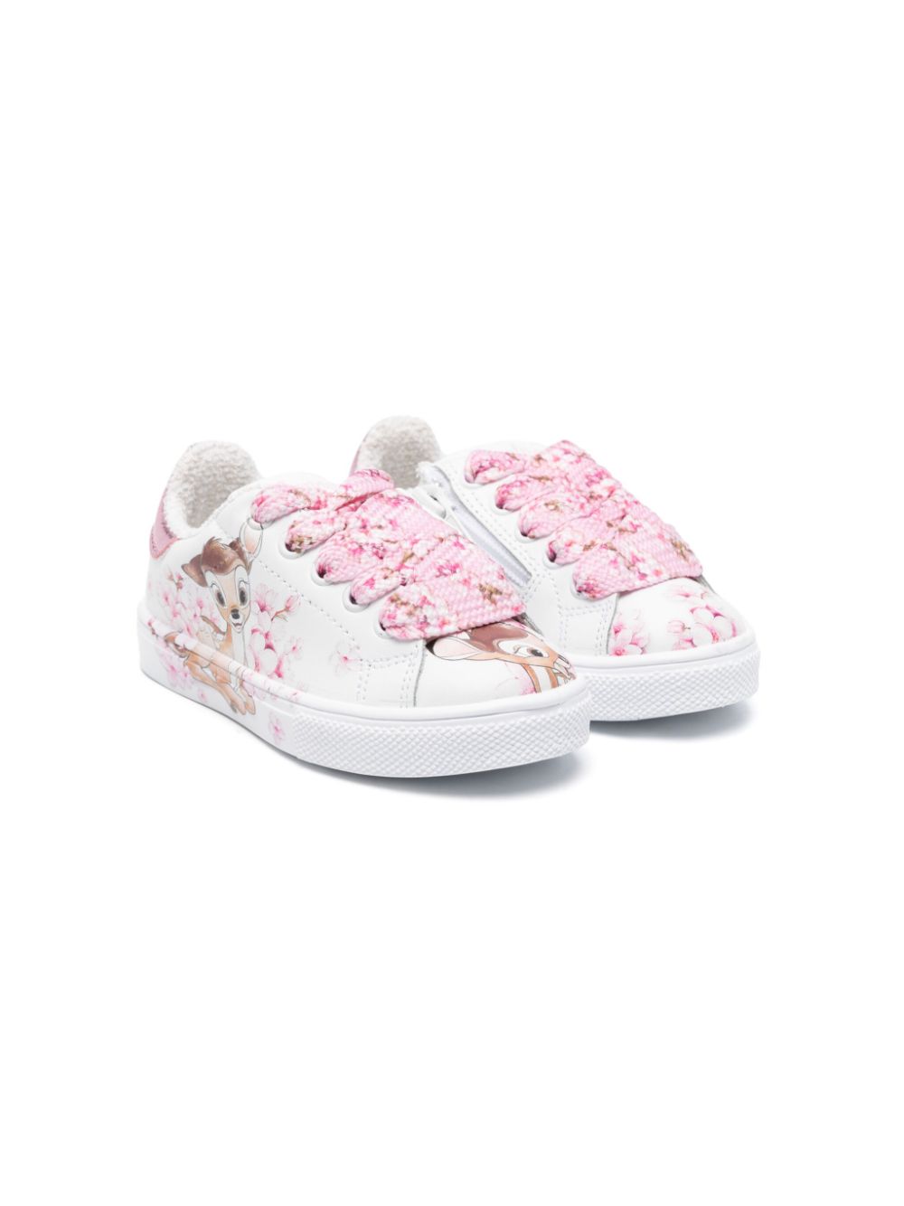 Monnalisa x Disney sneakers met Bambi-print Wit