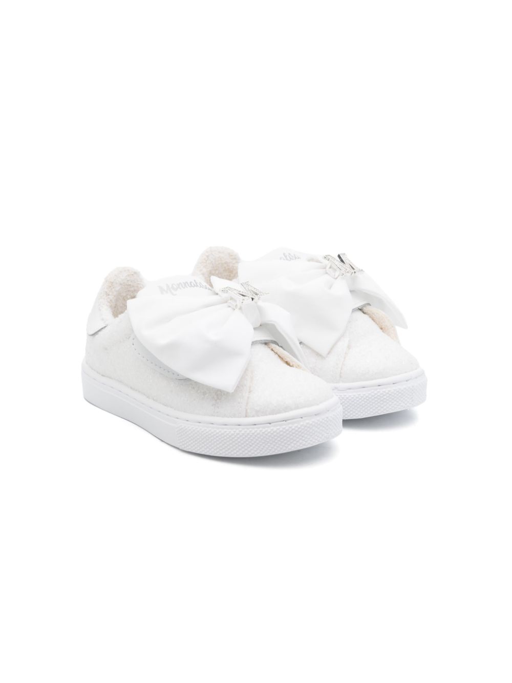 Monnalisa Sneakers met strikdetail Wit