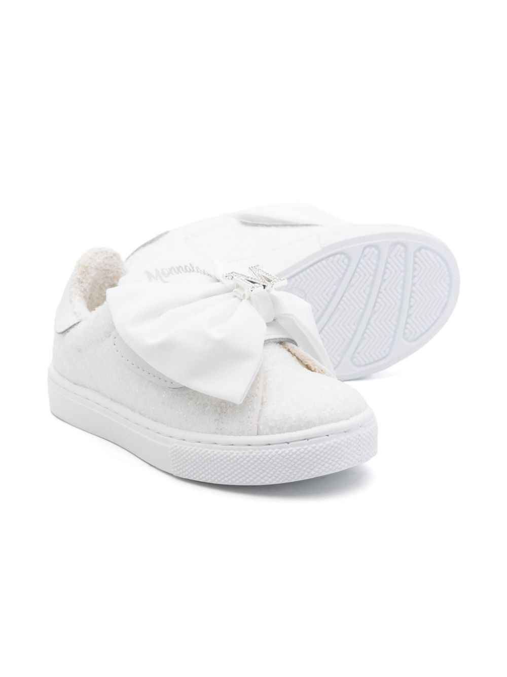 Monnalisa Sneakers met strikdetail Wit