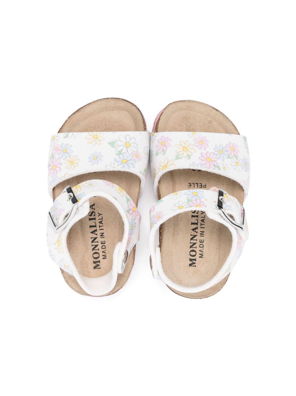 Monnalisa Sandalen met bloemenprint Wit