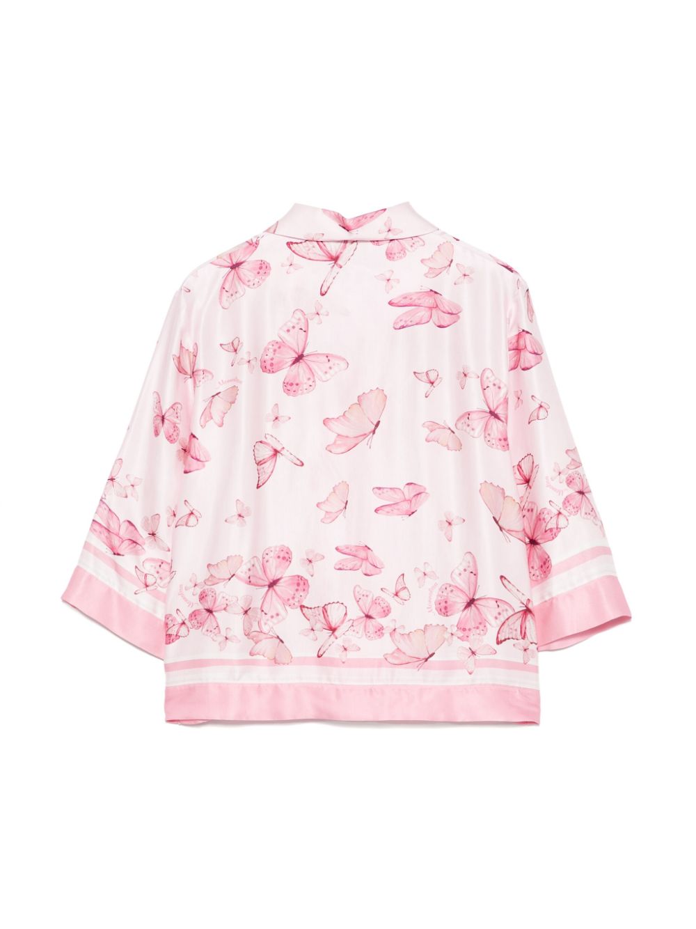 Monnalisa Shirt met vlinderprint - Roze