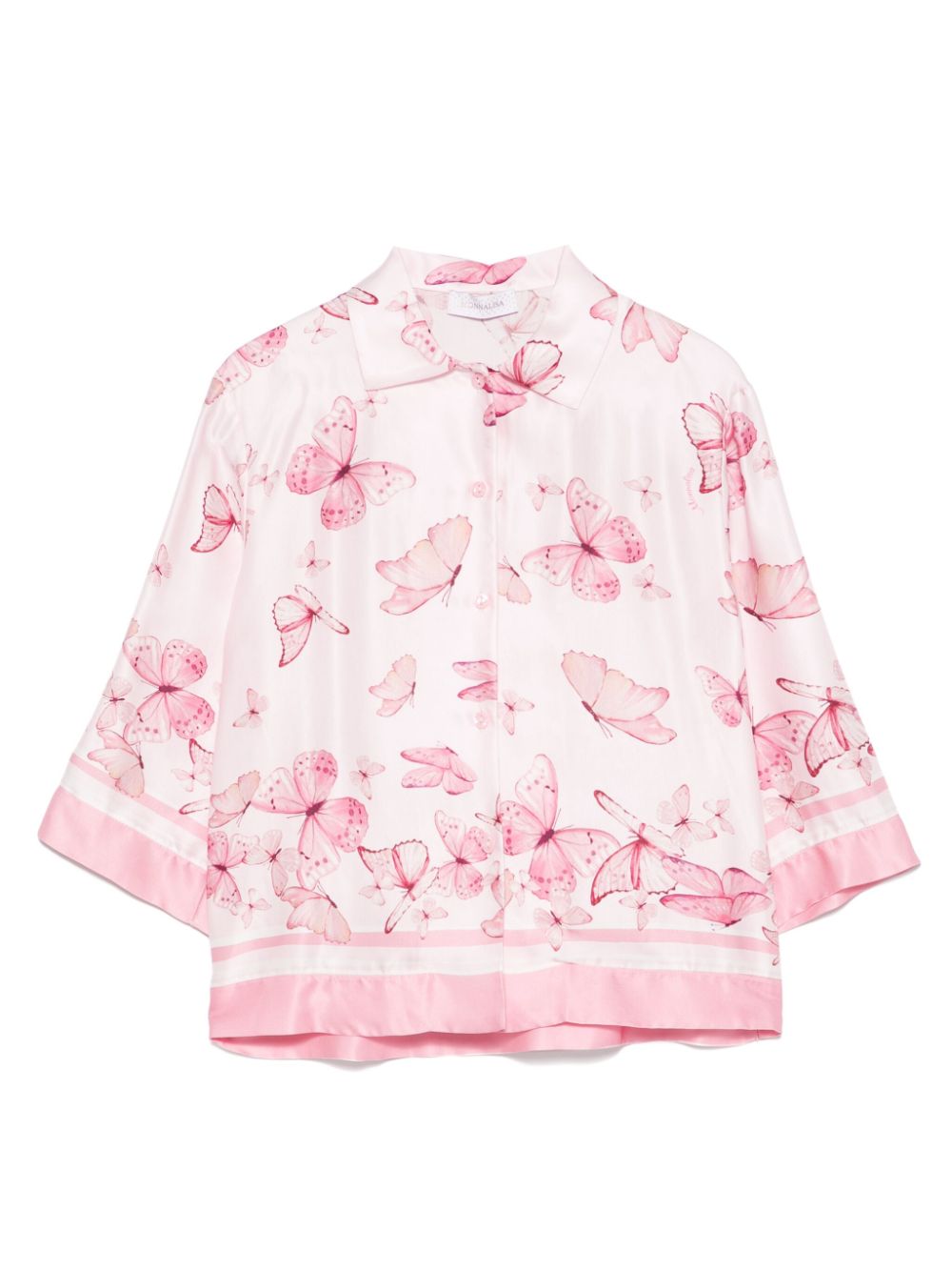 Monnalisa Shirt met vlinderprint Roze