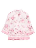 Monnalisa butterfly-print shirt - Pink