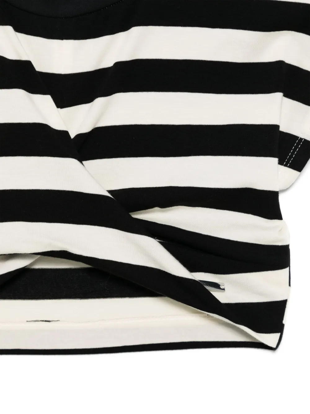 Monnalisa Gestreept T-shirt Zwart