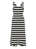 Monnalisa striped dress - Black