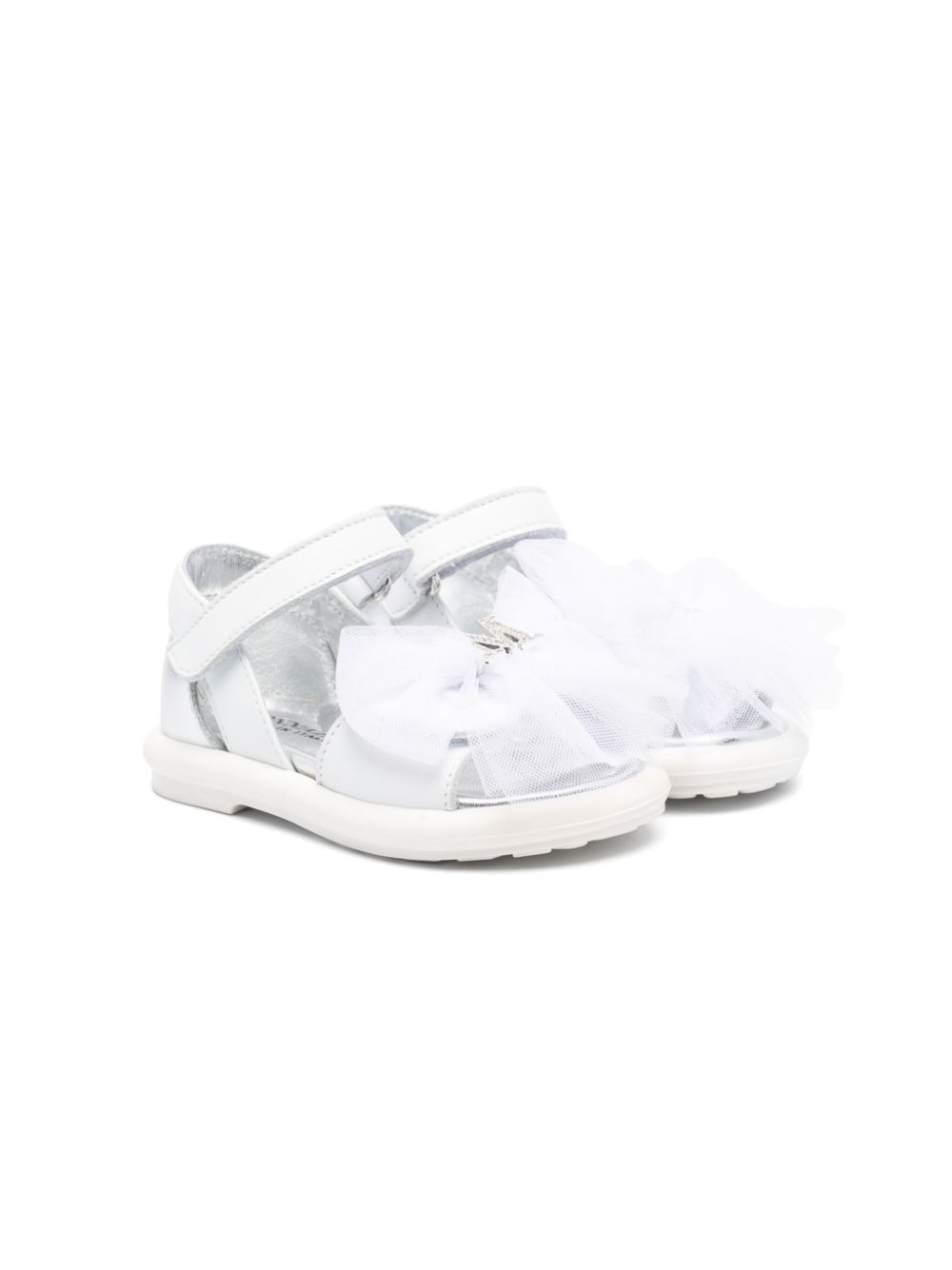 Monnalisa Sandalen met strikdetail Wit