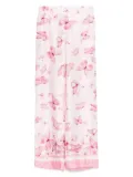 Monnalisa butterfly-print trousers - Pink